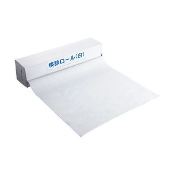 （まとめ）カネモ商事 検診ロール370mm36m ミシン目あり 白 KR-001 1セット（600シート：120シート5本）3セット