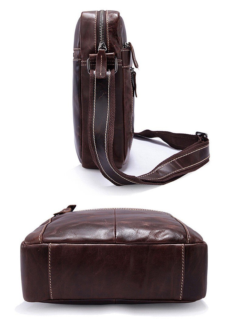ボディバッグ ビジネス 牛革斜め掛け 男女兼用 軽量 レザー レトロ 男女兼用