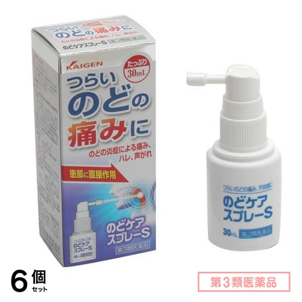 第３類医薬品 カイゲンファーマ のどケアスプレーS 30mL 6個セット
