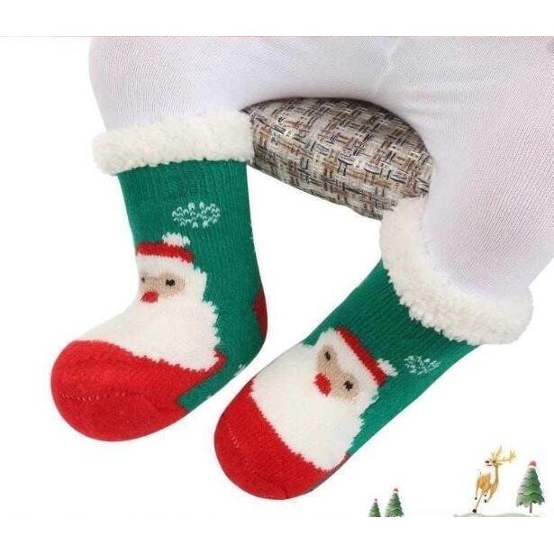 就寝用ソックス 2足組 12周年記念イベントが クリスマス 極厚 裏起毛靴下子供ルームソックス 安い もこもこ 厚手発熱保温 暖