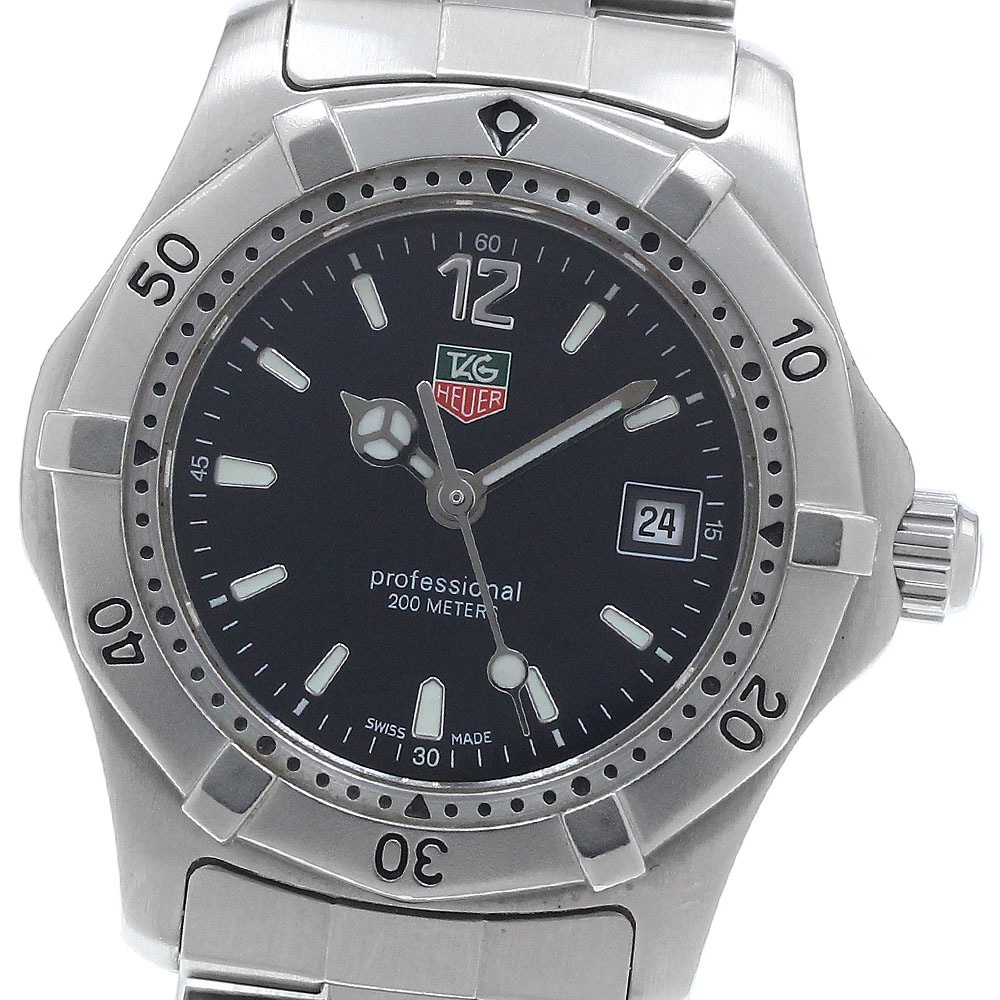 タグホイヤー TAG HEUER WK1310-0 2000シリーズ デイト クォーツ レディース 保証書付き_939413【中古】