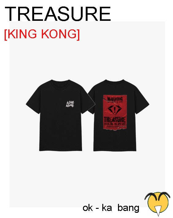 TREASURE [KINGKONG] TREASURE POSTER T-SHIRT