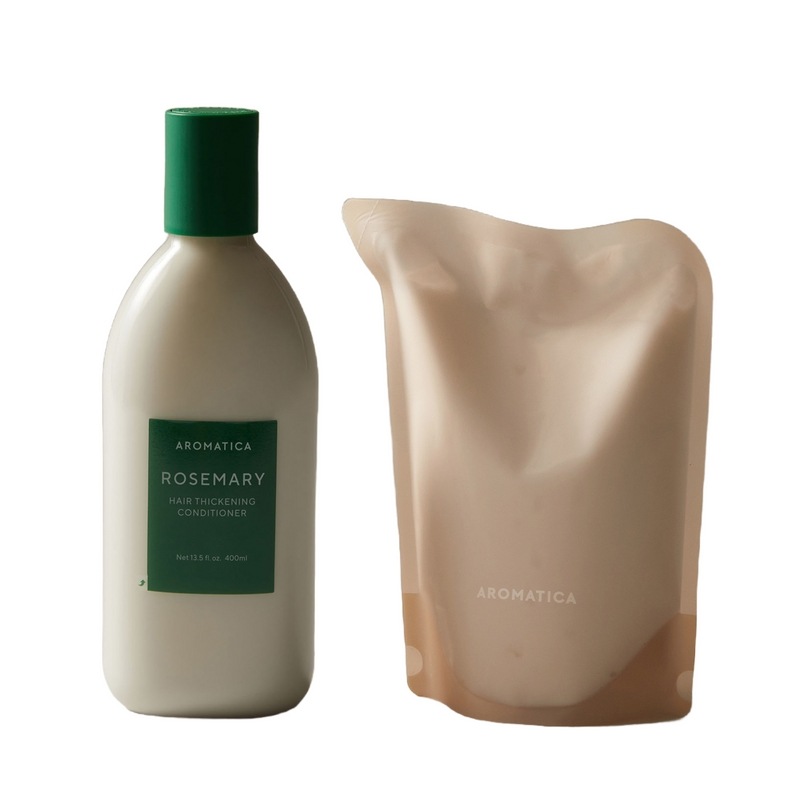 アロマティカローズマリーヘアシークニングコンディショナー400ML＆詰め替え500MLセット