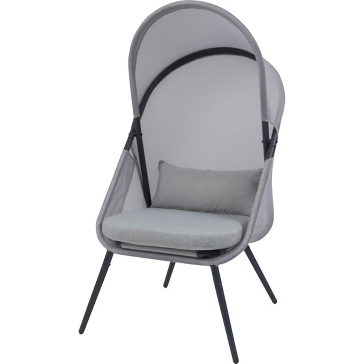 ルーフフォールディングチェア RKC-539LGY ガーデンチェア アウトドアチェア チェアー 椅子 イス 折りたたみ式 ルーフ付き 日除け 日よけ キャンプ リゾート アウトドア キャンプ おしゃれ