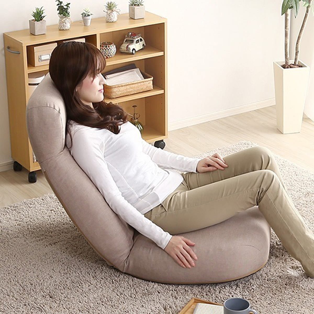 日本製 座椅子 しっかり体を支えるリクライニング座椅子 6カラー インテリア おしゃれ