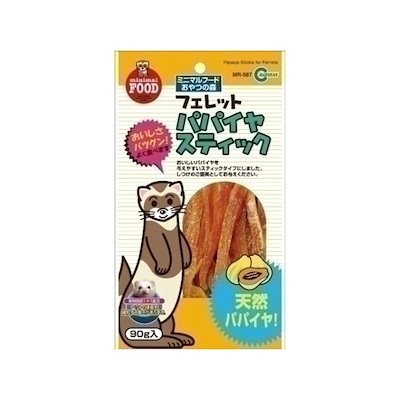 他サイト： フェレットのパパイヤスティック　約９０ｇ　おやつ　ビタミン　カルシウム　鉄分　ＣＲＣ50―40―22―99―00の商品画像