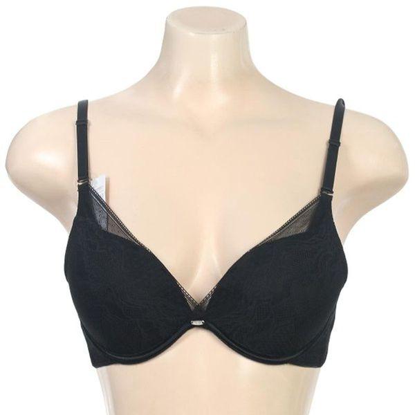 女/ Aカップ ディープV ビッグプッシュアップ モールドブラ(WBR1951A_BK)[34347490]