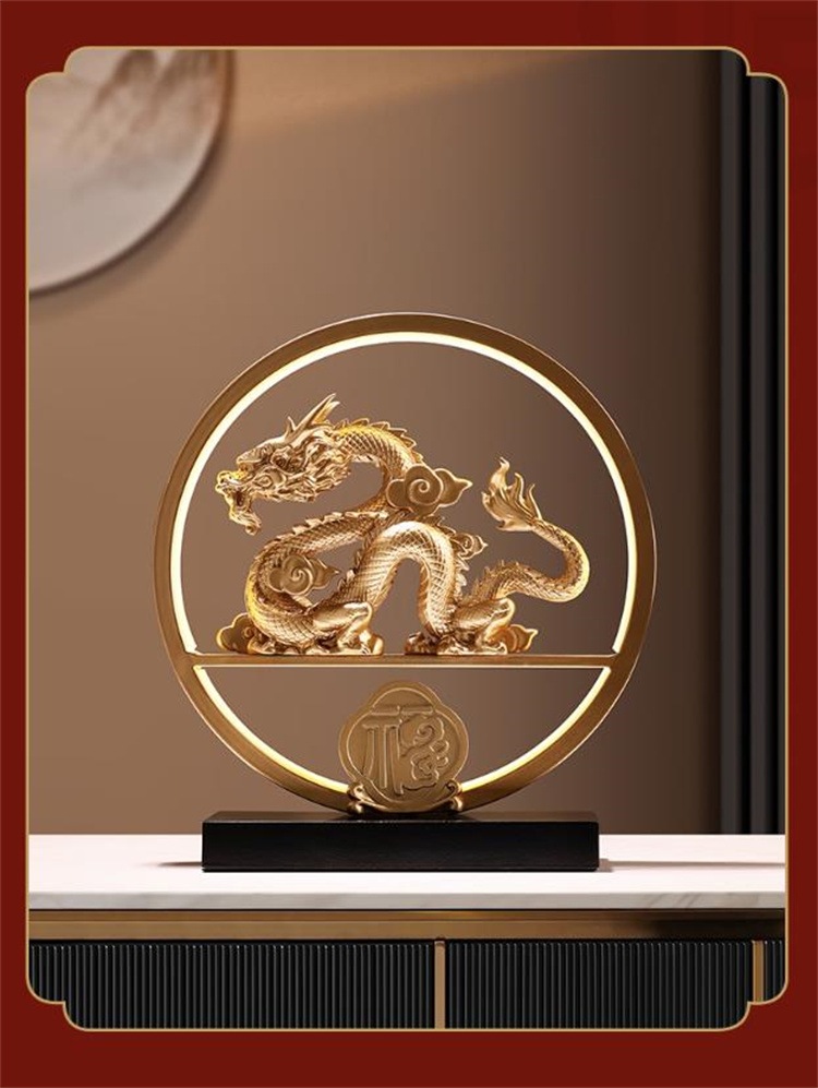 早い者勝ち 縁起物置物 風水置物 ホテル室内装飾 夜灯 辰オブジェ 金龍小夜灯 家の振り子 工芸品 リビング 招財装飾品 プレゼント 開運置物 干支 創造的 龍 インテリア 引っ越し祝い 5,944円