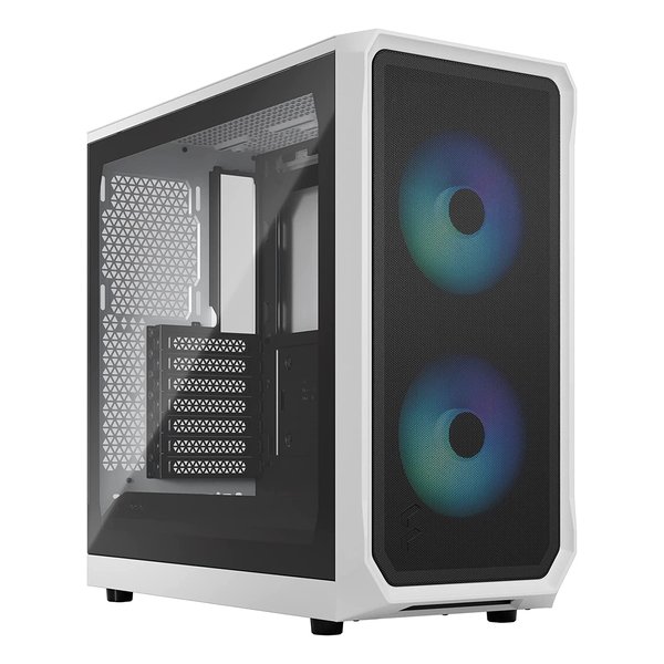 ミドルタワー型PCケース Focus 2 RGB White TG Clear Tint