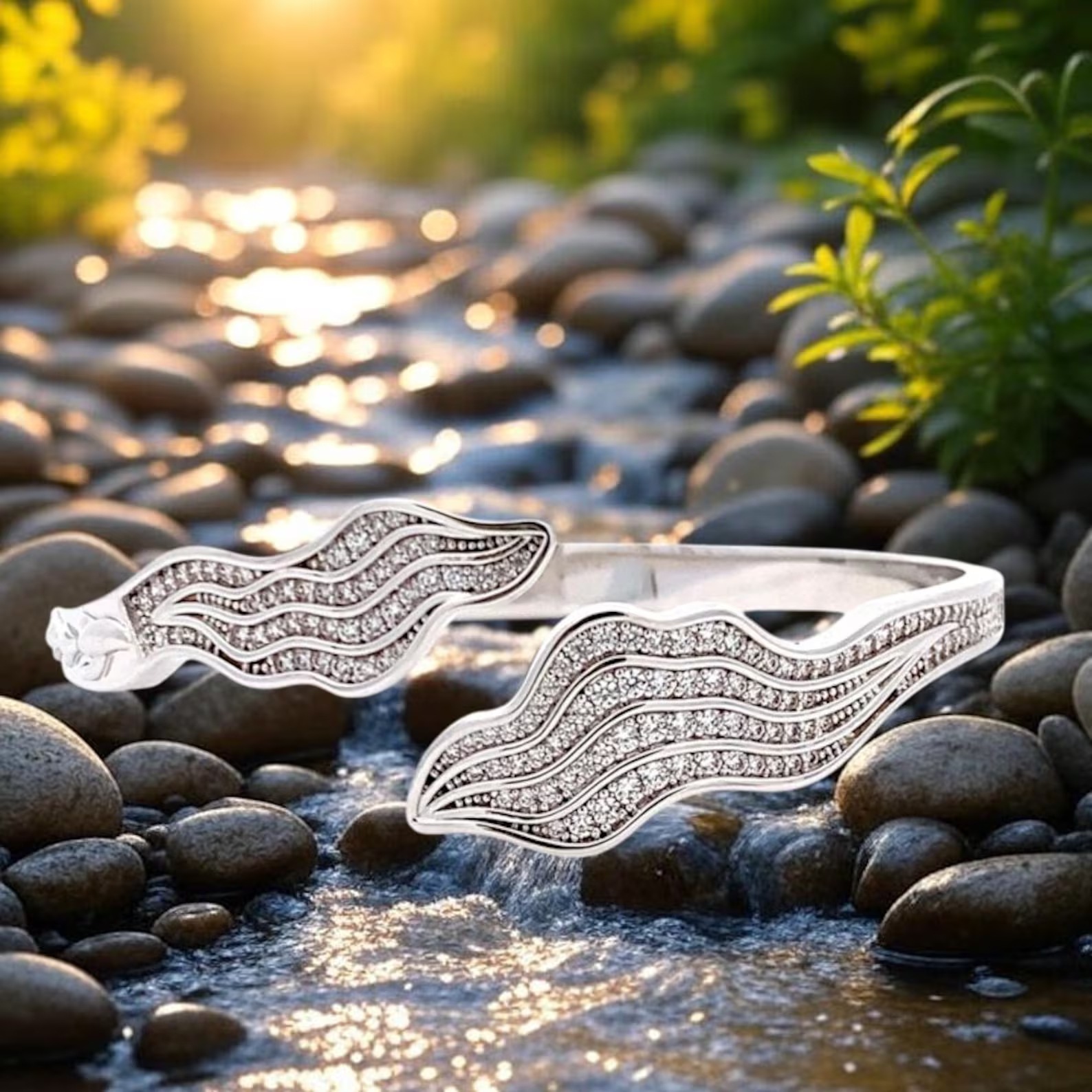 風水ブレスレット139 ジルコン エネルギー ブレスレット モントレゾール・アンフィニ