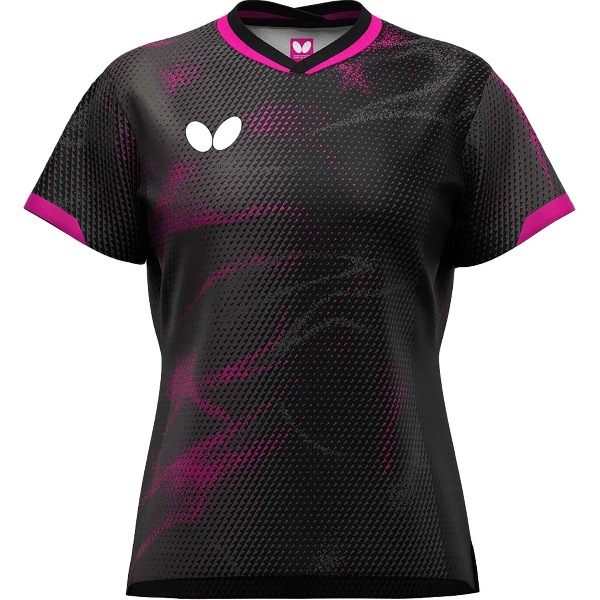 Butterfly バタフライ エリスター12 シャツ レディース 卓球 ゲームシャツウィメンズ 47149-278 レディース 半袖