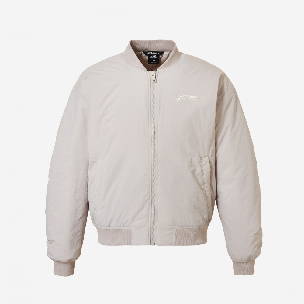 ニューバランスウィメンズヘリテージボンバージャケット NBMDEBS082-(35) ベージュ