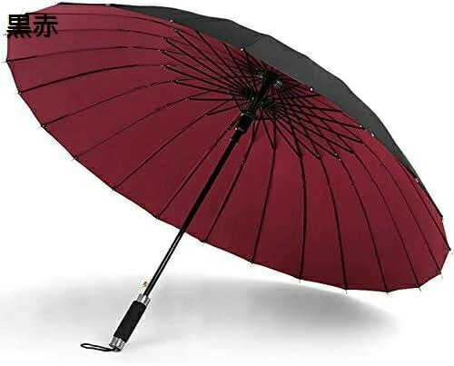【20%OFFクーポン～】長傘 雨傘 メンズ レディース 紳士傘 丈夫 おしゃれ ワンタッチ自動開き 2重PG布 24本骨傘 高強度グラスファイバー テフロン加工 耐風傘 撥水加工 梅雨対策 晴雨兼用