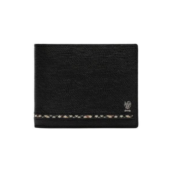 ブラックチェックラインポイント二つ折り財布 DBWA5E623