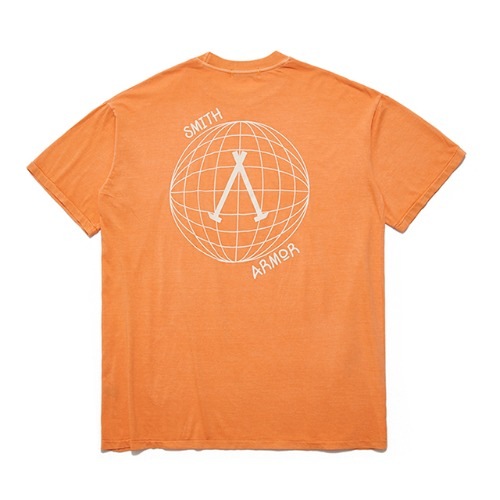 [送料無料]スミスアもー アースサロゴプリントTシャツオレンジ