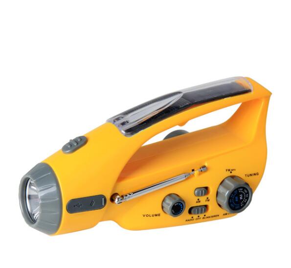 非常用防災用品手動式無線懐中電灯携帯充電対応充電ケーブル付き手振れ式充電式USB充電3つのLEDライト非常用フラッシュ移動電源ラジオ 5,545円