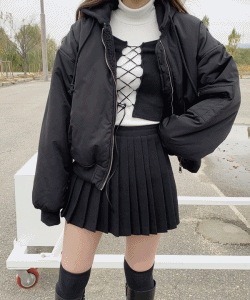 男女共用 パーカー 脱着 航空 ダウン ジャンパー (ボア 裏地)