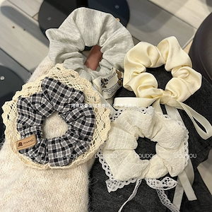 【1点ご購入 で10点プレゼントいたします】韓系リボンリボン2025髪ロープシュシュポニーテール首ひも少女半巻き髪飾り秋冬飾り