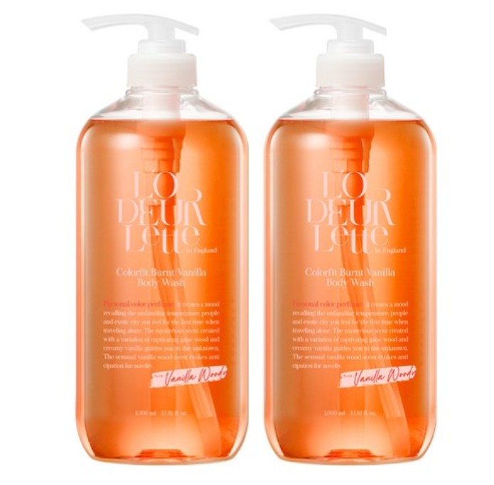 カラーフィット ボディウォッシュ バーントバニラウッディの香り 1L × 2本セット