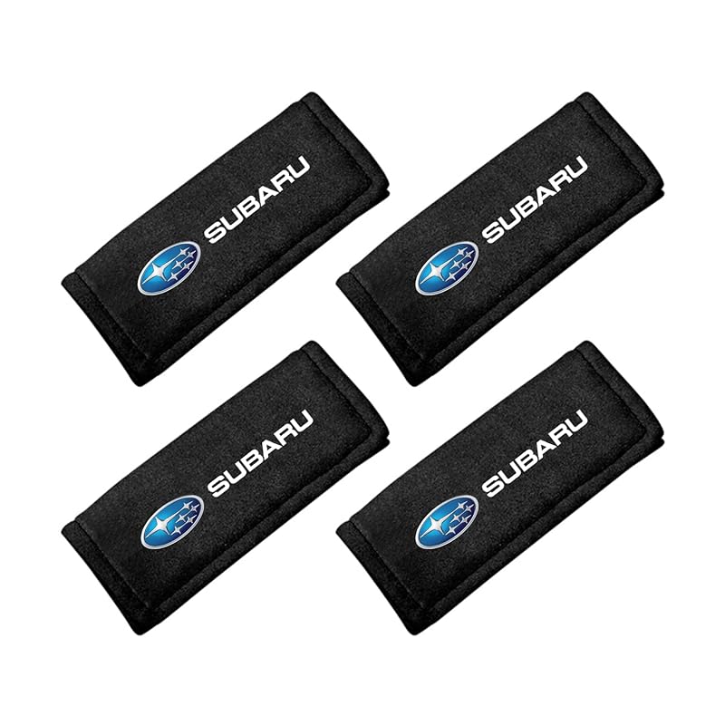 【Fumezu】 アシストグリップカバー 車 互換性 スバル 適合カーグリップカバー 保護グリップ マジックテープ 運転席助手席側グリップカバー 汎用簡単取付 カーアクセサリー 黒 4個セット