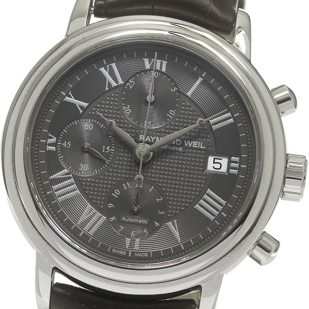 レイモンドウィル RAYMOND WEIL 7737 マエストロ クロノグラフ 自動巻き メンズ _837727【中古】