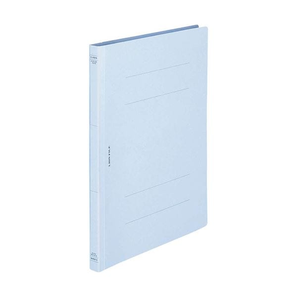 (まとめ) ライオン事務器 フラットファイル(環境)樹脂押え具 A4タテ 150枚収容 背幅18mm ライトブルー A-510KA4S 1冊 (×100セット)