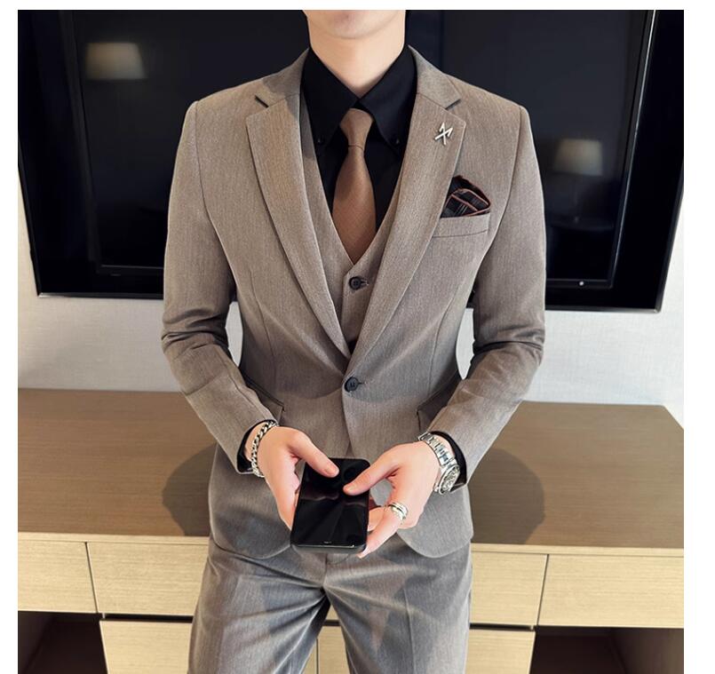 凄く人気がある スリーピース メンズスーツ 3ピーススーツ タキシード 無地 細身 紳士服 フォーマル 結婚式 二次会 オフィス ビジネススーツ セレモニー カジュアル おしゃれスーツ 通勤就活面接