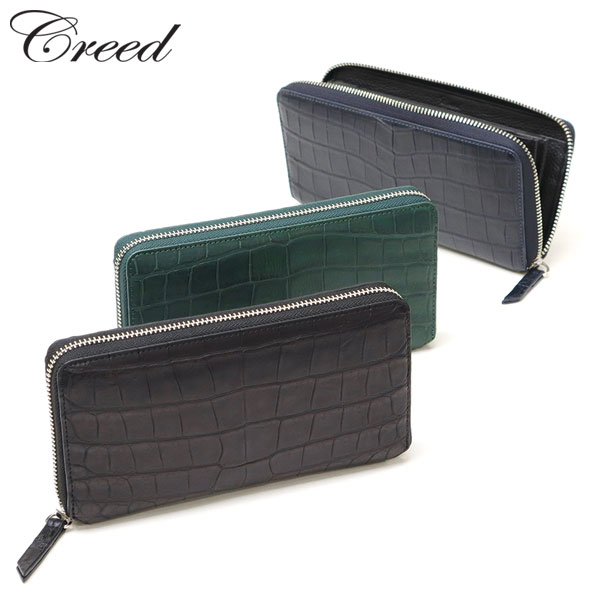 長財布 メンズ レディース ブランド 本革 フト 革 ラウンドファスナー 大容量 30代 40代 50代 crocodile ロングウォレット 456C113