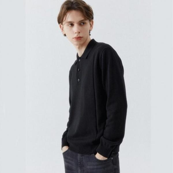 男性カラーネックニット_K MO4S1653