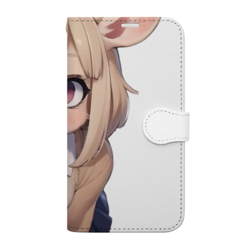 【受注生産】ネズミの女の子　アリシア 手帳型スマホケース
