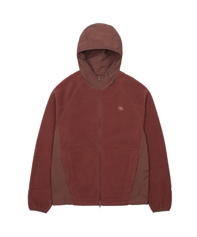 【SANSANGEAR】 25FW FLEECE JACKET : BRICK RED