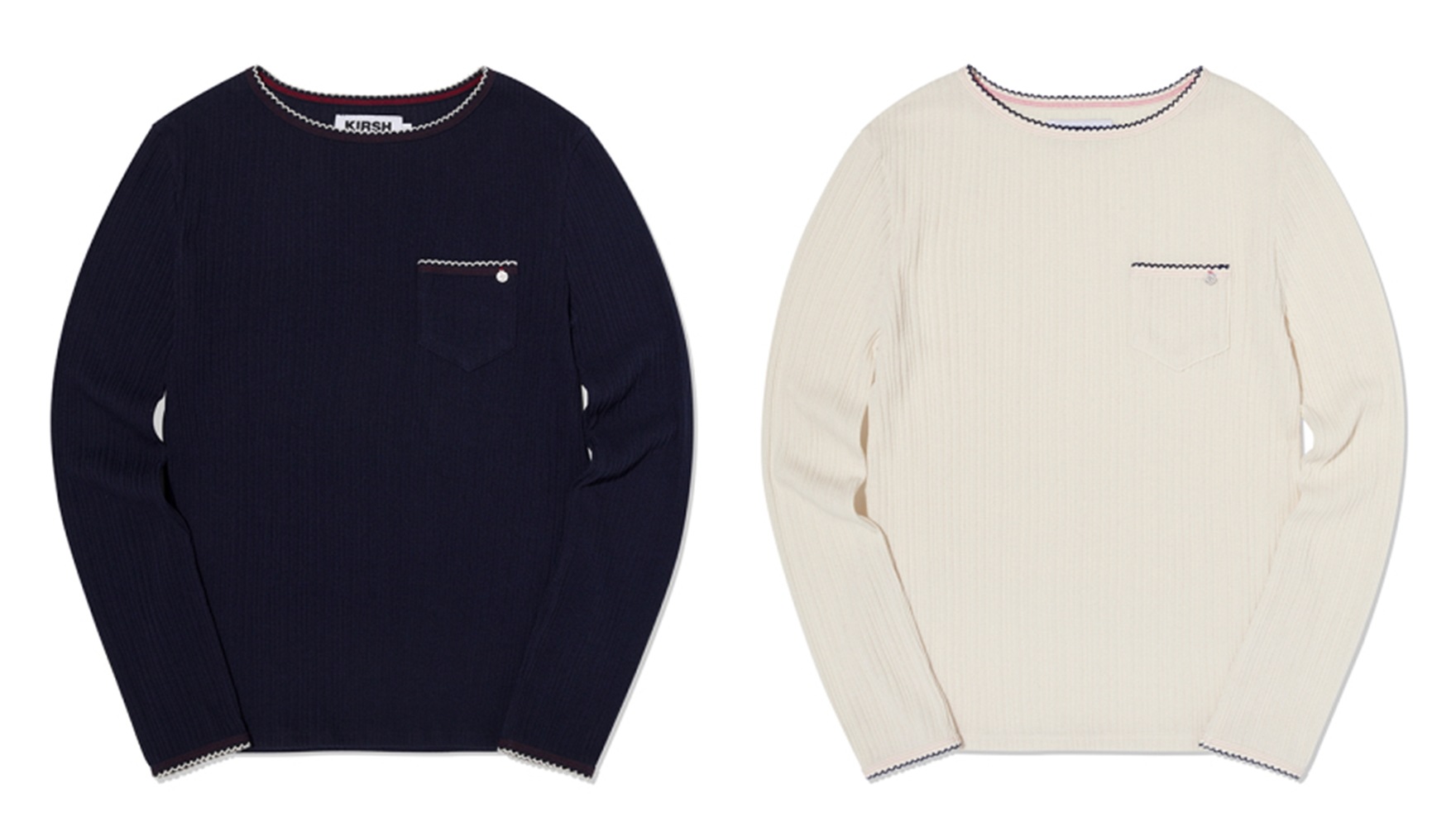 SMALL CHERRY RIB POINT LONG SLEEVE T SHIRT Tシャツ・カットソー