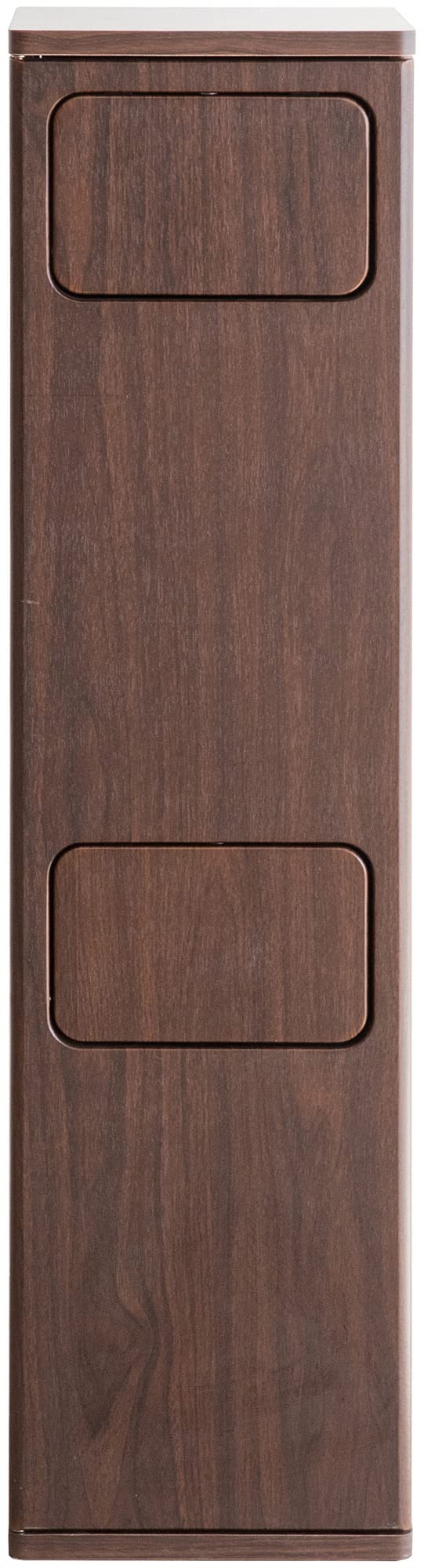 2段プッシュダストボックス スリム2段タイプ 20Lx2対応 幅25x奥30x高さ96cm DB-960R (BR) ブラウン
