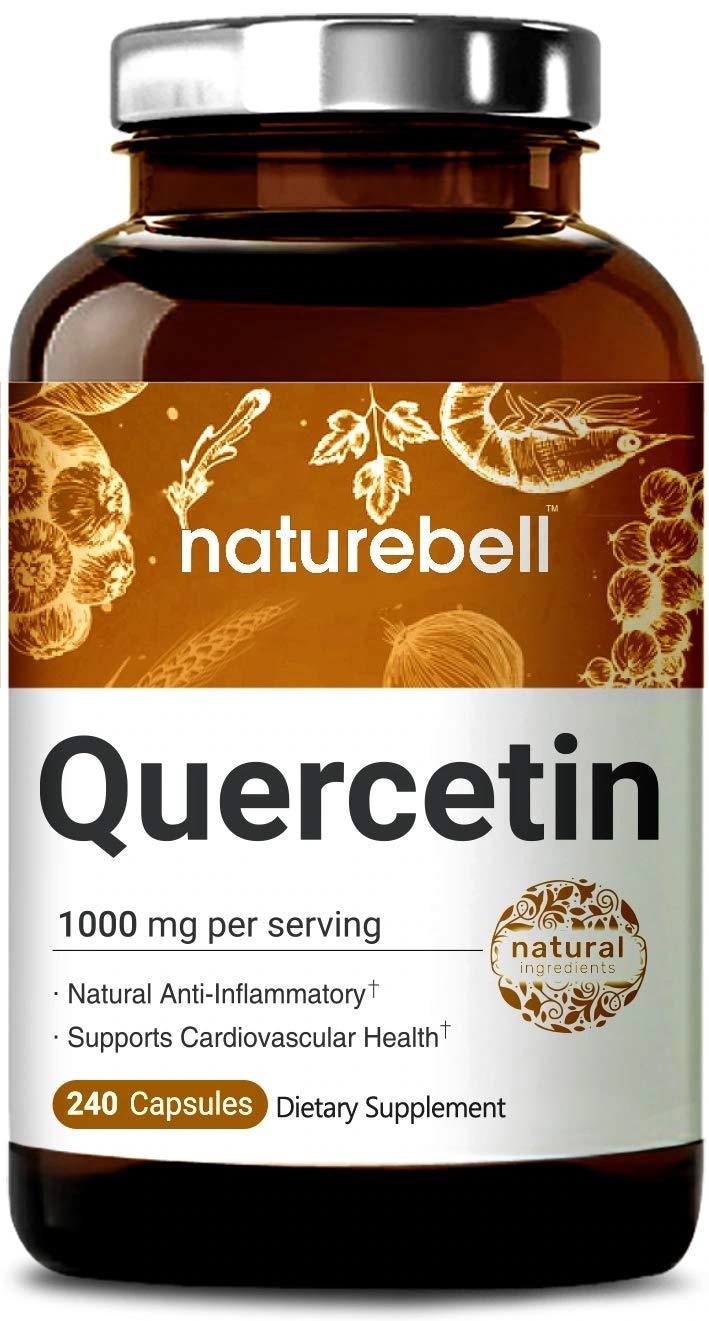 NatureBell Quercetin 1000mg Per Serving， 240 Capsu