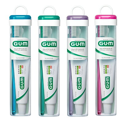 他サイト： GUM(ガム) トラベルセット 携帯用 オフィス用 ミニハミガキ歯ブラシセット [ガムデンタルペースト22g+ガム歯ブラシ#211 ふつう] 単品 色は選べません 1個 (x 1)の商品画像