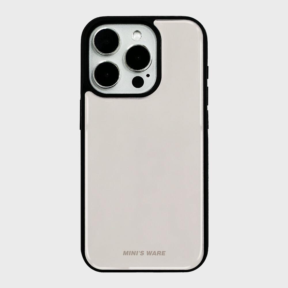 mini s ware Slick tone Epoxy Case_Antique White