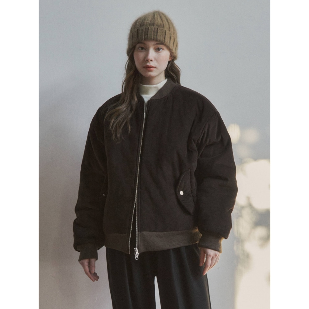 WENDESDY オアシス (W) コーデュロイバーシティキルティングジャケット 3col