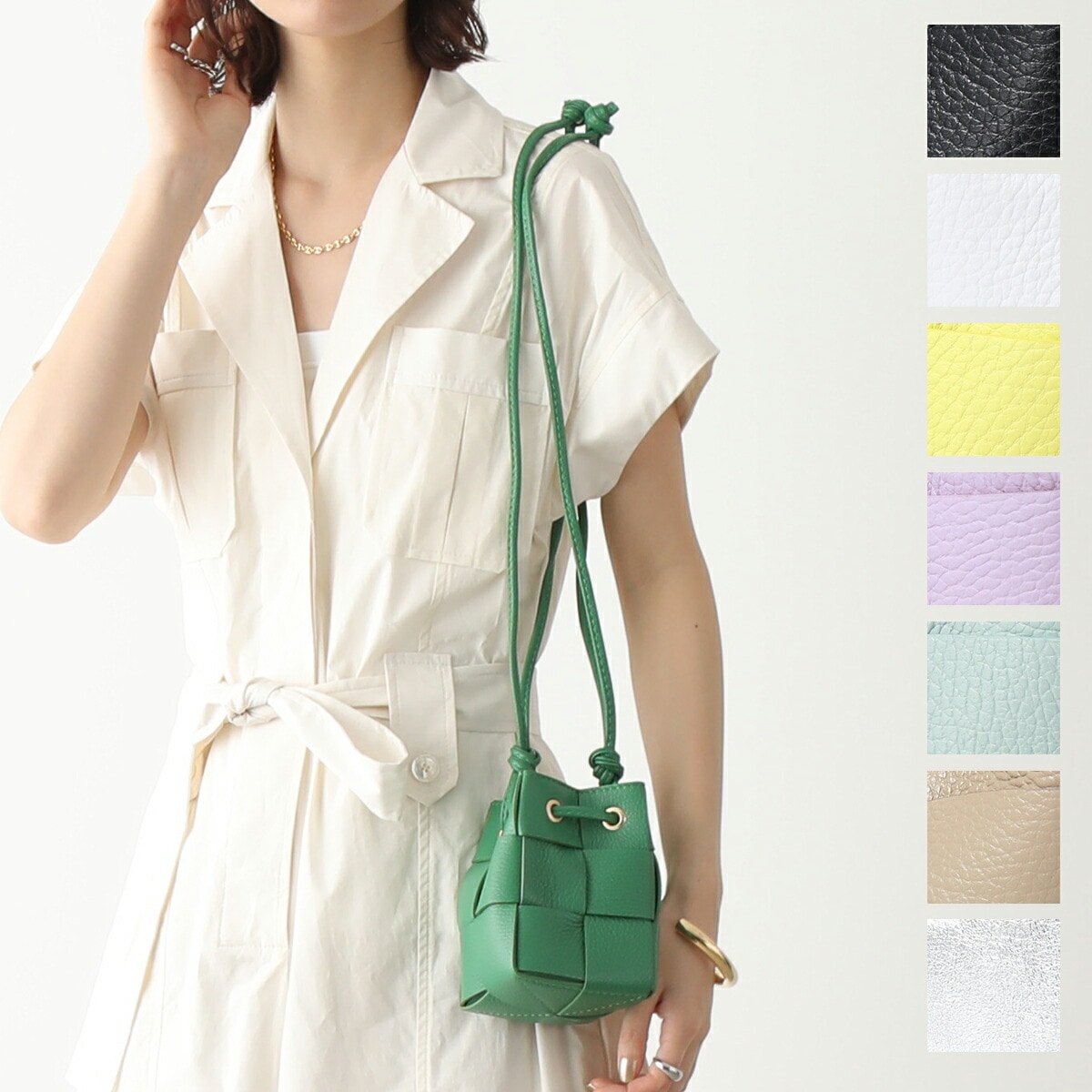andrea cardone アンドレアカルドネ ショルダーバッグ 1679 レディース ミニバッグ レザー イントレチャート 鞄 カラー8色