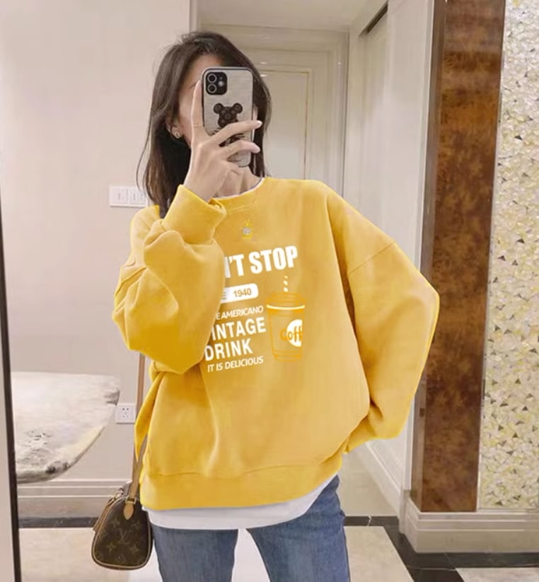 トップス デート モテアイテム スウェット トレーナー 長袖 ロゴ コットン 大人可愛い きれいめ 上品 おしゃれ かっこいい 大人可愛い ラブリー キュート ガーリー クール モード系 セクシー