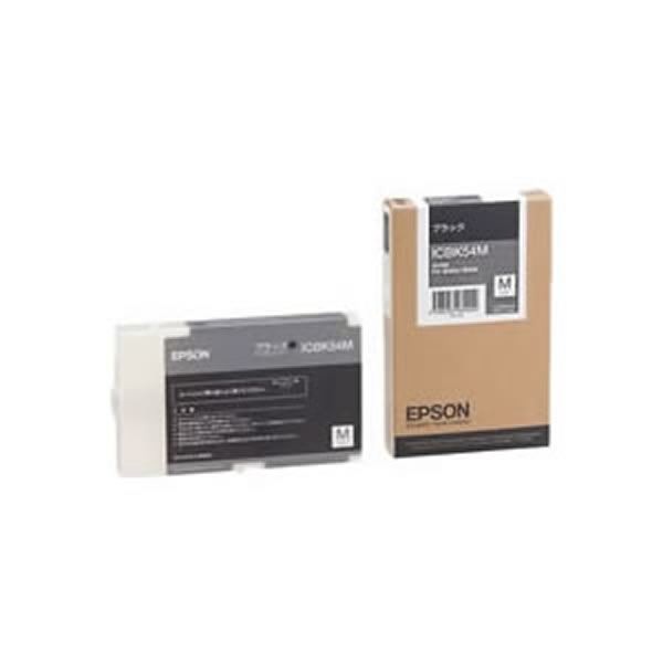 (業務用3セット) (純正品) EPSON エプソン インクカートリッジ/トナーカートリッジ (ICBK54M BK ブラック)