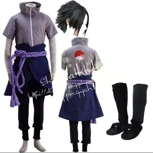 2026 新品 G 子供用 大人用 ナルト NARUTO風 うち サスケ 6 代 コスプレ衣装 ウィッグ 靴 道具 コスチューム 演出 服 cosplay 変装 仮装 撮影 祭り