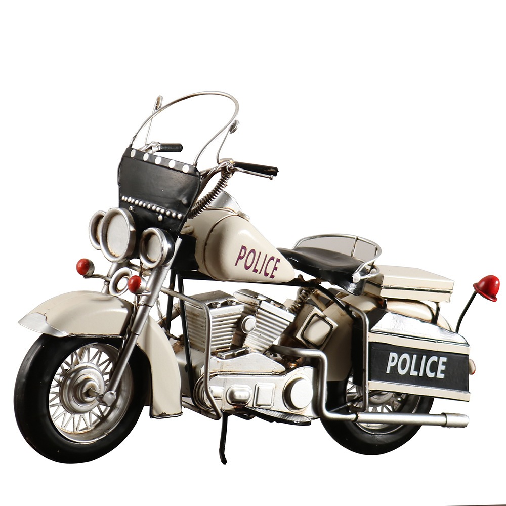 レトロハーレーオートバイモデル装飾品鉄金属オートバイ男の子の部屋の装飾ギフト