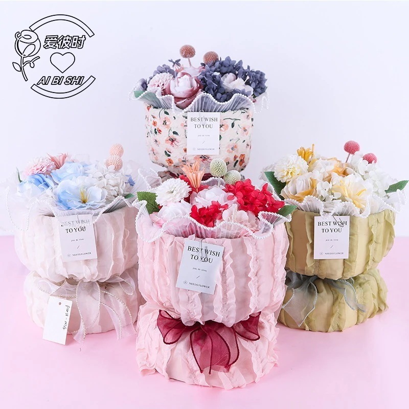 小さな香りの良い石鹸の花花束製品ギフトり花束創造的なチュチュスカート石鹸の花