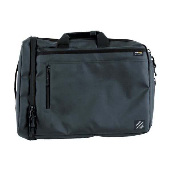 （まとめ）TRUSCO 3WAYビジネスバッグ多機能ポケット付 TBB-3W 1個[x3セット]