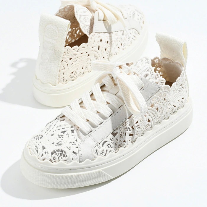 シューズ スニーカー 靴 LAUREN LOW-TOP CHC24S00KHR レディース ホワイト レースアップ レース カジュアル 人気 おすすめ