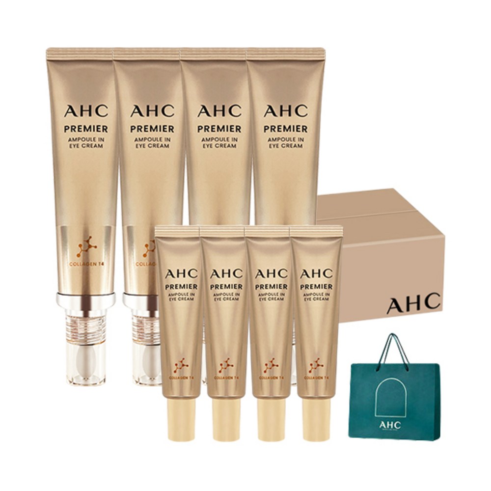 AHCプレミアアンプルアイクリームシーズン11 40ml x4 + 12ml x4 +ショッピングバッグ