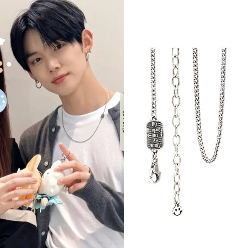 【TXTヨンジュン着用】【当店特典付き】Rockingag　C670シルバーチェーンネックレス