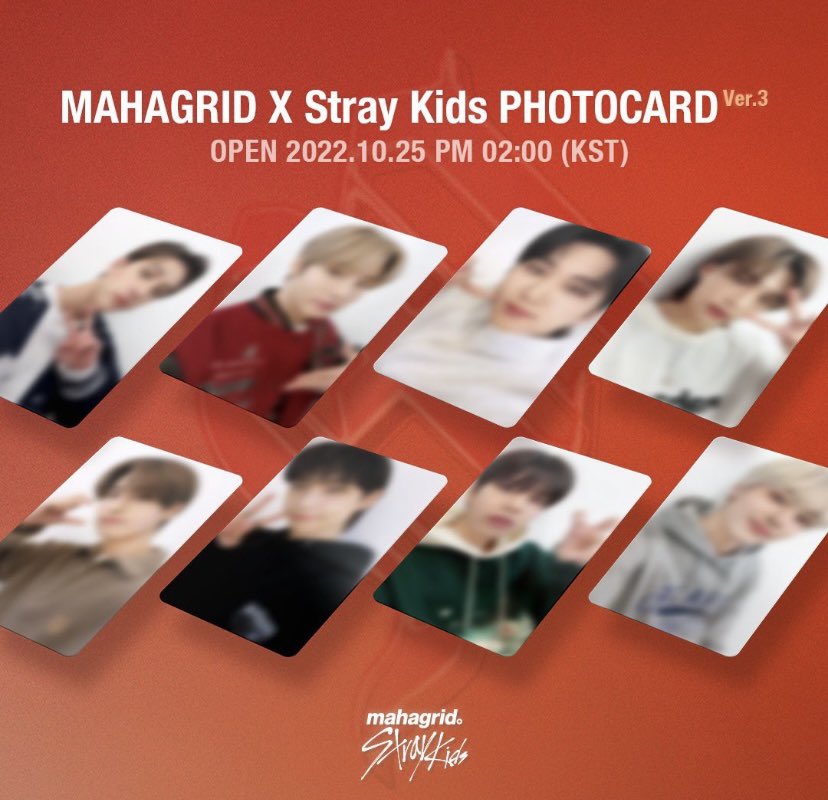 [ 公式 ] STRAYKIDS x MAHAGRID PHOTOCARD SET ver.3