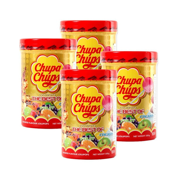 チューパチャップス ミニチューブ 50本入り 550g 4本