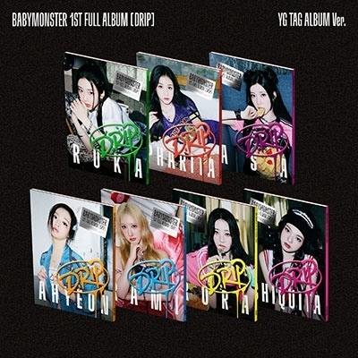 HMV同時購入特典付き BABYMONSTER [DRIP] YG TAG ALBUM Ver. (7ver.SET) ミュージックカード 完全生産限定盤 新品未開封